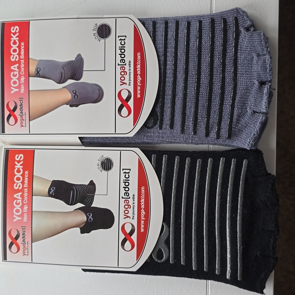 2 pairs Yoga Socks NIP by Yoga Addict